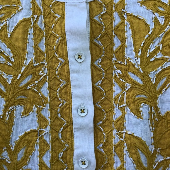 CHICO’S “Here comes summer!” linen size 1 tunic - Picture 3 of 5